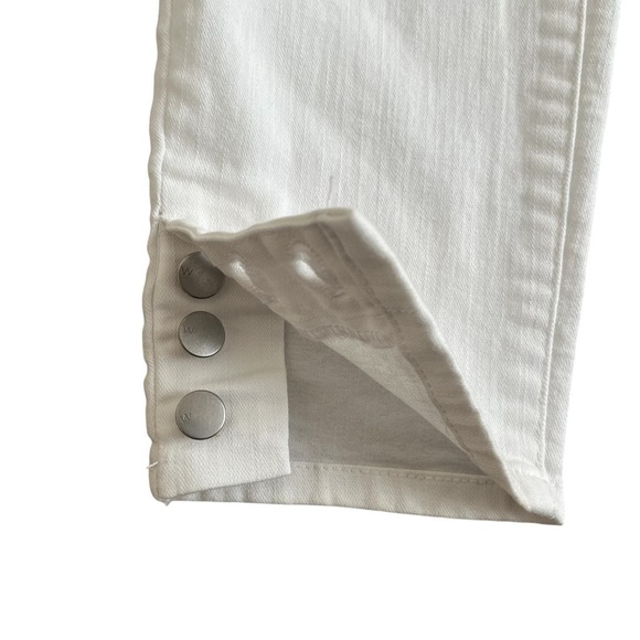 Westport signature fit ankle denim jeans white pockets buttons detail Women 10 P - Picture 11 of 13